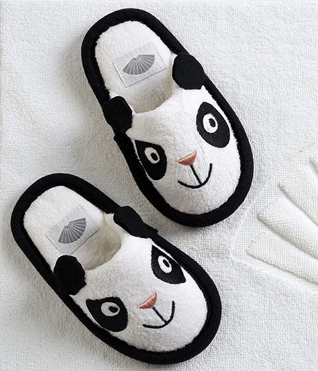 Little Fans MiniMO Panda Slippers