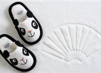 Little Fans MiniMO Panda Slippers