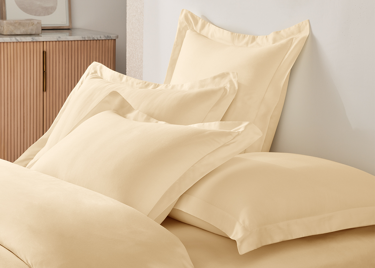 Classic Pillow Shams in White or Champagne