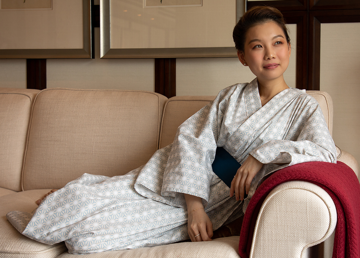 Tradicional Compatible con Concentración Japanese Yukatas Kimono Silhouette | Mandarin Oriental Hotel Collection